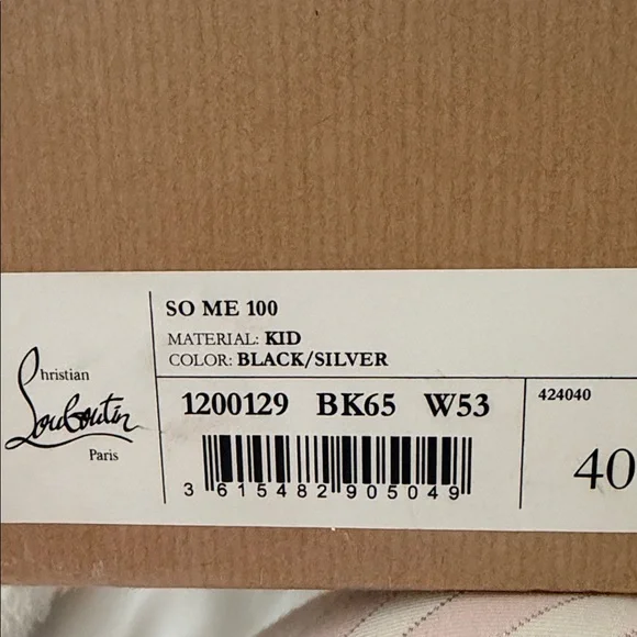 Christian Louboutin Black Studded Sandals RUNS SMALL will fit a 9/9.5 - Picture 4 of 5